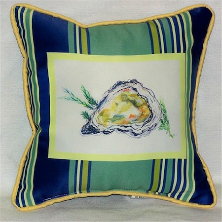 Betsy Drake SN121 Oysters Small Outdoor-Indoor Pillow 12x12